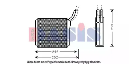 Теплообменник, отопление салона AKS DASIS купить