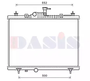 Радиатор, охлаждение двигателя AKS DASIS купить