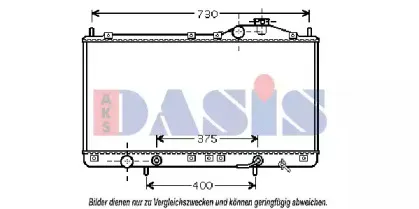 Радиатор, охлаждение двигателя AKS DASIS купить