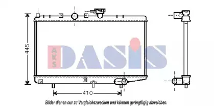 Радиатор, охлаждение двигателя AKS DASIS купить