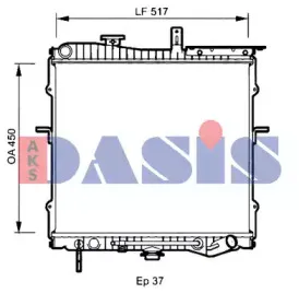Радиатор, охлаждение двигателя AKS DASIS купить
