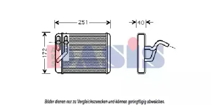 Теплообменник, отопление салона AKS DASIS купить