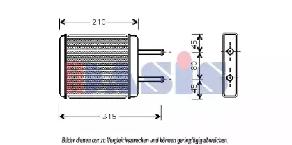 Теплообменник, отопление салона AKS DASIS купить