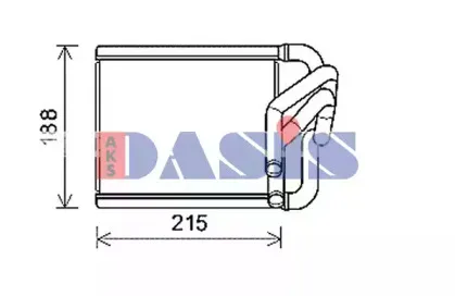 Теплообменник, отопление салона AKS DASIS купить