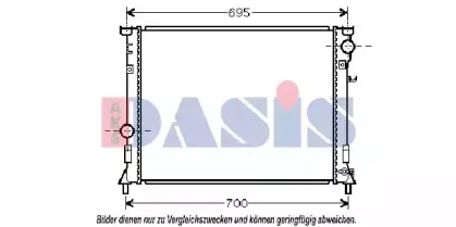 Радиатор, охлаждение двигателя AKS DASIS купить
