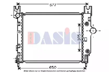 Радиатор, охлаждение двигателя AKS DASIS купить