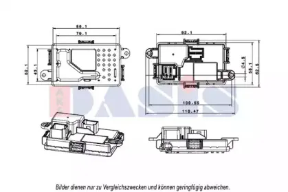 Регулятор, вентилятор салона AKS DASIS купить