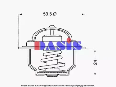 Термостат, охлаждающая жидкость AKS DASIS купить