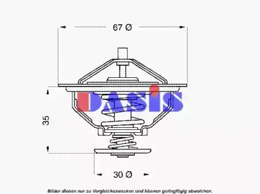 Термостат, охлаждающая жидкость AKS DASIS купить