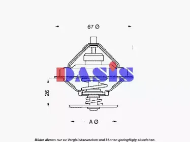 Термостат, охлаждающая жидкость AKS DASIS купить