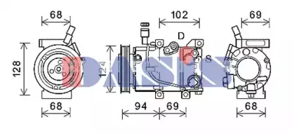 Компрессор, кондиционер AKS DASIS купить