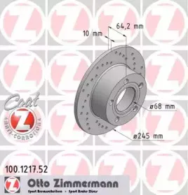 Тормозной диск ZIMMERMANN купить