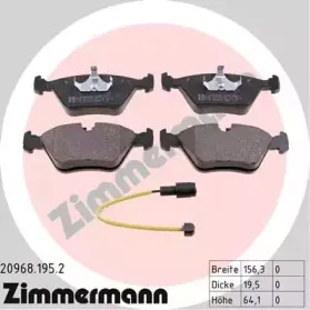 Комплект тормозных колодок, дисковый тормоз ZIMMERMANN купить