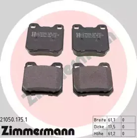 Комплект тормозных колодок, дисковый тормоз ZIMMERMANN купить