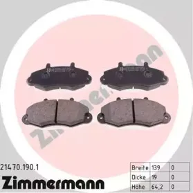 Комплект тормозных колодок, дисковый тормоз ZIMMERMANN купить