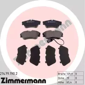 Комплект тормозных колодок, дисковый тормоз ZIMMERMANN купить