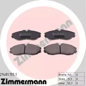 Комплект тормозных колодок, дисковый тормоз ZIMMERMANN купить