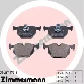 Колодки тормозные (без датчика) ZIMMERMANN купить