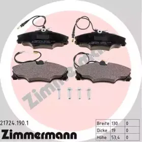 Комплект тормозных колодок, дисковый тормоз ZIMMERMANN купить