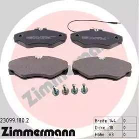 Комплект тормозных колодок, дисковый тормоз ZIMMERMANN купить