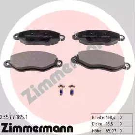 Комплект тормозных колодок, дисковый тормоз ZIMMERMANN купить