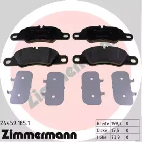 Комплект тормозных колодок, дисковый тормоз ZIMMERMANN купить