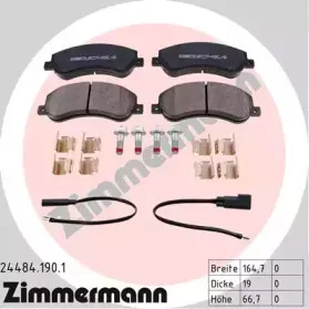 Комплект тормозных колодок, дисковый тормоз ZIMMERMANN купить