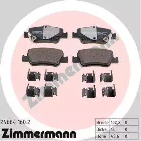 Комплект тормозных колодок, дисковый тормоз ZIMMERMANN купить