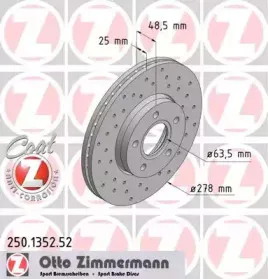 Диск гальмівний ZIMMERMANN купить