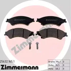 Комплект тормозных колодок, дисковый тормоз ZIMMERMANN купить