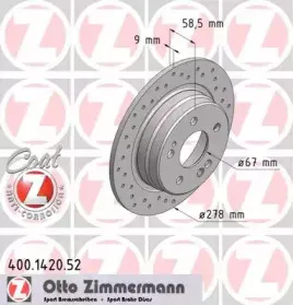 Тормозной диск ZIMMERMANN купить