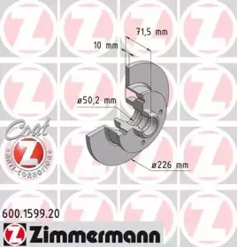 Тормозной диск ZIMMERMANN купить