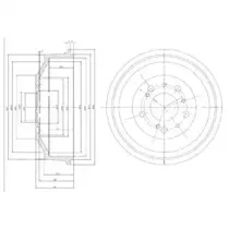 Тормозной барабан DELPHI купить