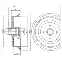Тормозной барабан DELPHI купить