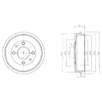 Тормозной барабан DELPHI купить
