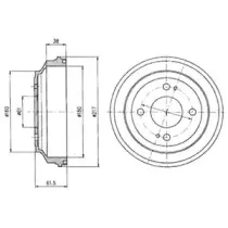Тормозной барабан DELPHI купить
