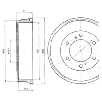 Тормозной барабан DELPHI купить
