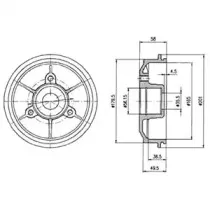 Тормозной барабан DELPHI купить