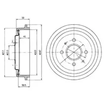 Тормозной барабан DELPHI купить
