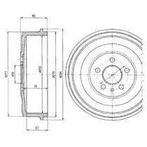 Тормозной барабан DELPHI купить