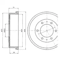 Тормозной барабан DELPHI купить