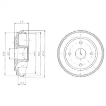 Тормозной барабан DELPHI купить