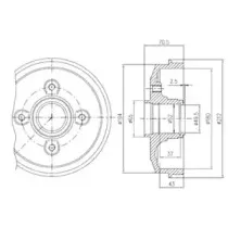 Тормозной барабан DELPHI купить