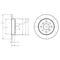 Тормозной диск DELPHI купить