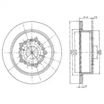 Тормозной диск DELPHI купить