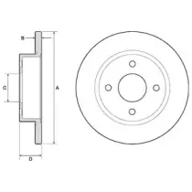 Тормозной диск DELPHI купить