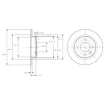 Тормозной диск DELPHI купить