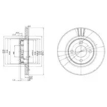 Тормозной диск DELPHI купить