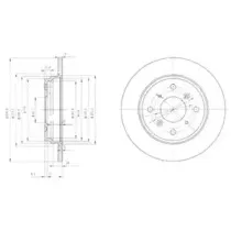 Тормозной диск DELPHI купить