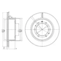 Тормозной диск DELPHI купить